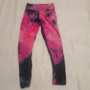 Pink/Black Tik Tok Leggings